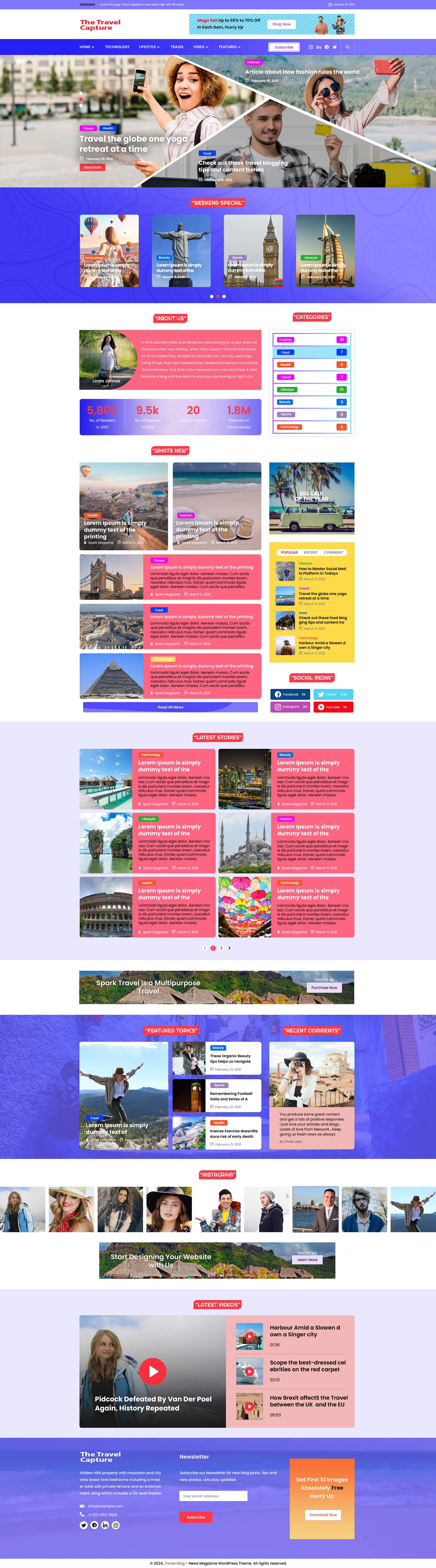 Blogging WordPress Theme