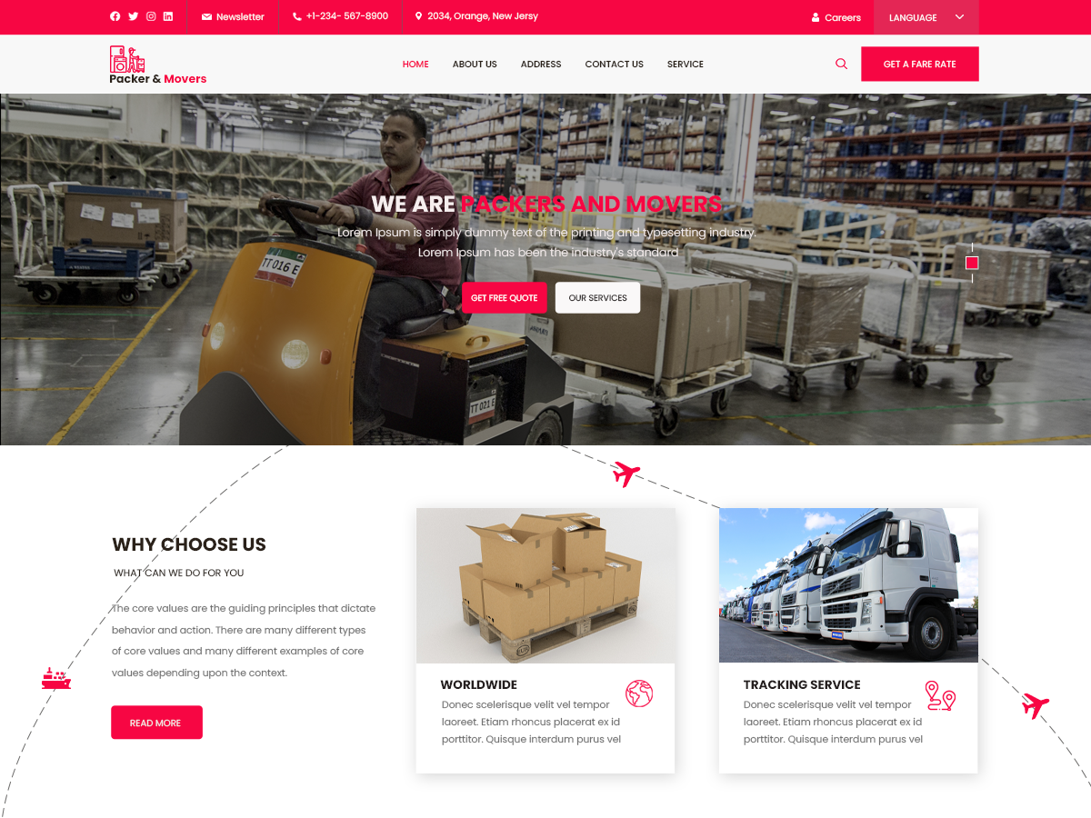 Free Packers WordPress Theme