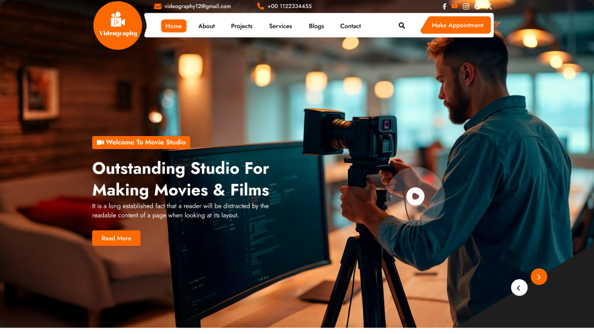Videography WordPress Theme