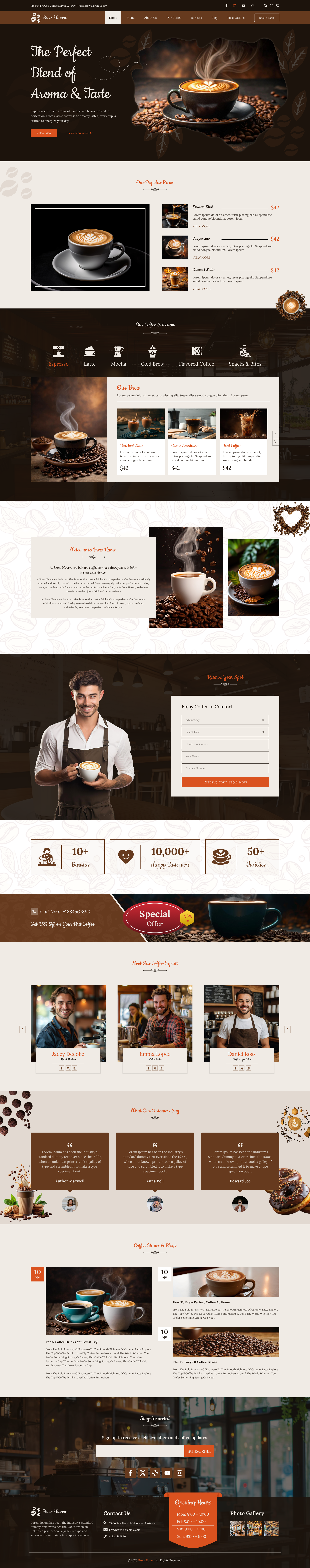 Coffee Shop WordPress Theme