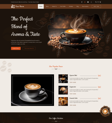 Coffee Shop WordPress Theme