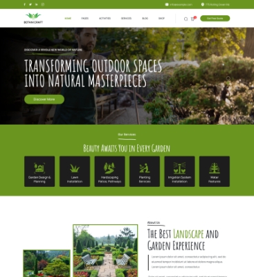 Landscaping WordPress Theme