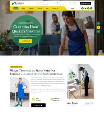 Cleaning Company WordPress Theme