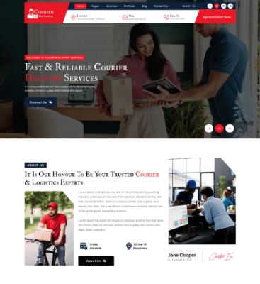 Courier Delivery WordPress Theme
