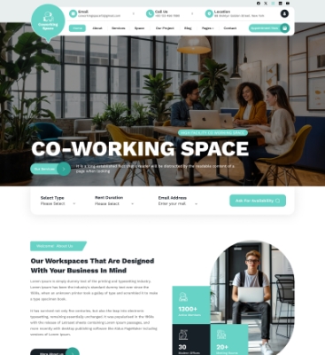 Coworking WordPress Theme