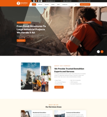 Demolition Contractor WordPress Theme