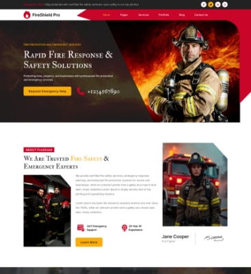 Firefighter WordPress Theme