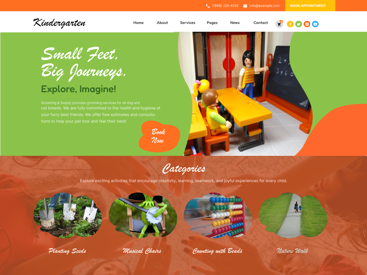 Free Kindergarten WordPress Theme