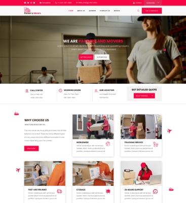 Home Shifting WordPress Theme