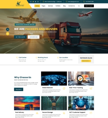 Transport WordPress Theme